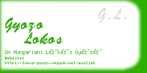 gyozo lokos business card